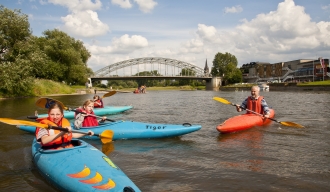 Paddeln auf der Weser