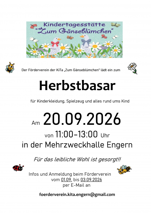 Flyer Herbstbasar